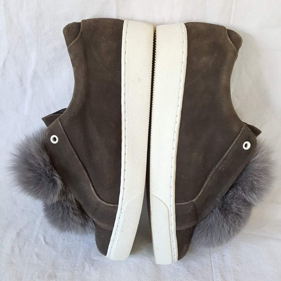 HERE / NOW GRAY SUEDE SNEAKERS WOME'S SIZE 39 - Picture 2 of 8